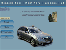 Tablet Screenshot of bonjour-taxi.fr